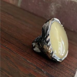 Adina Mills yellow quartz ring